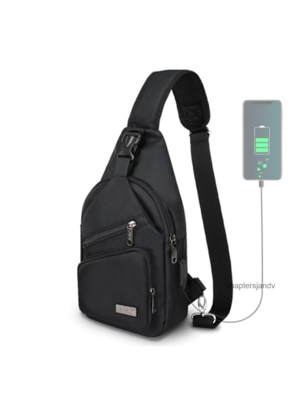 Nylon Crossbody Sling Bag Adjustable Shoulder Backpack Hiking Daypack